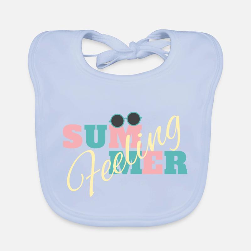 Sentiment d’été Bavoir bio Bébé