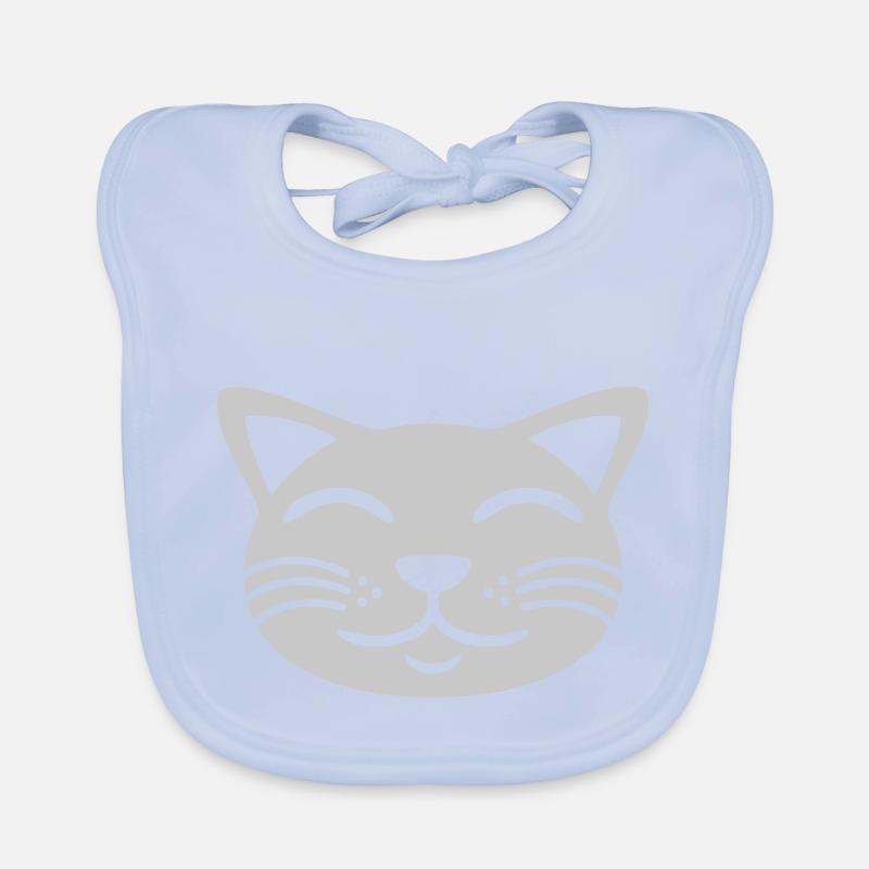 Animal de compagnie Chat Visage Heureux Bavoir bio Bébé