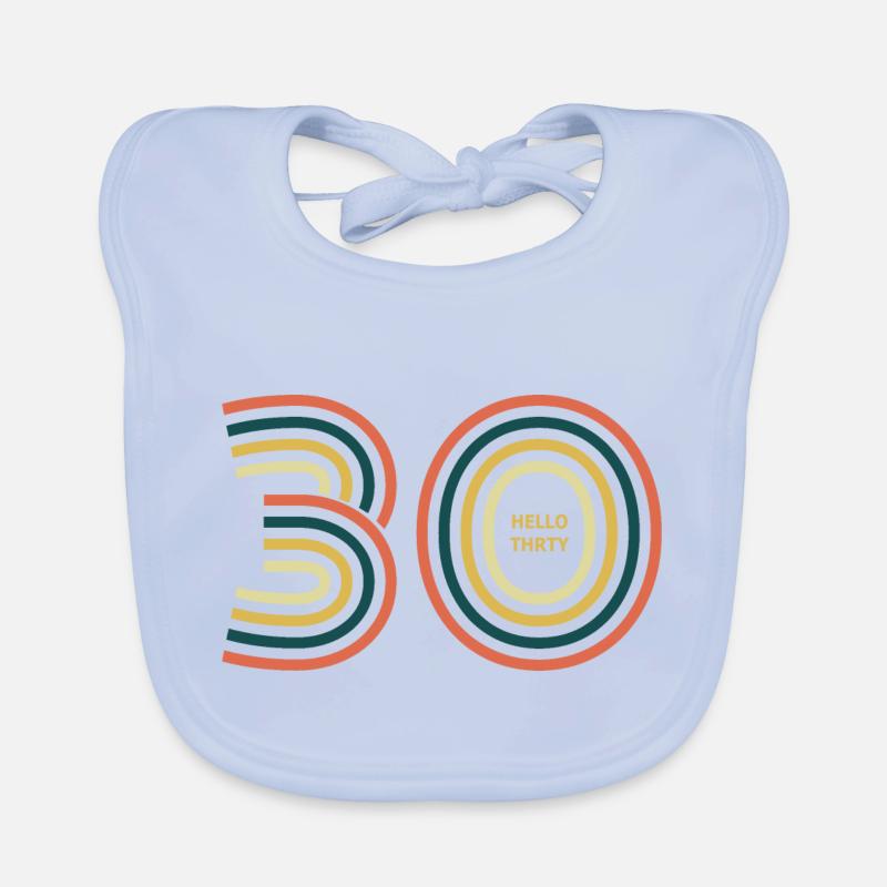 Hallo 30. 30. Geburtstag Baby Bio-Lätzchen