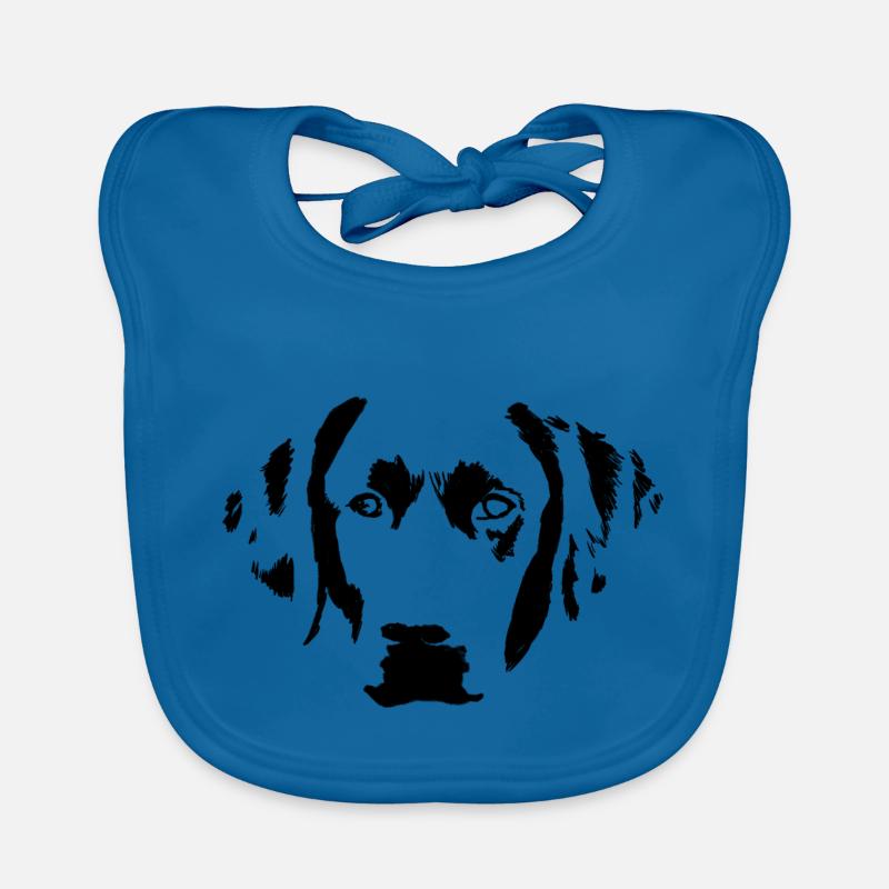 Junger Labrador Retriever in der Frontansicht Baby Bio-Lätzchen