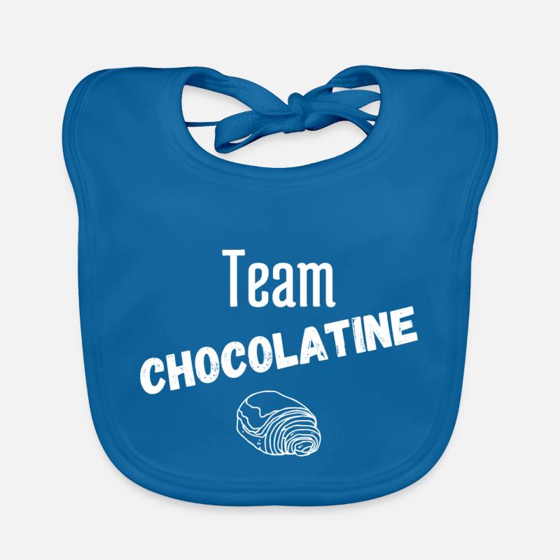 Team chocolatine Bavoir bio Bébé
