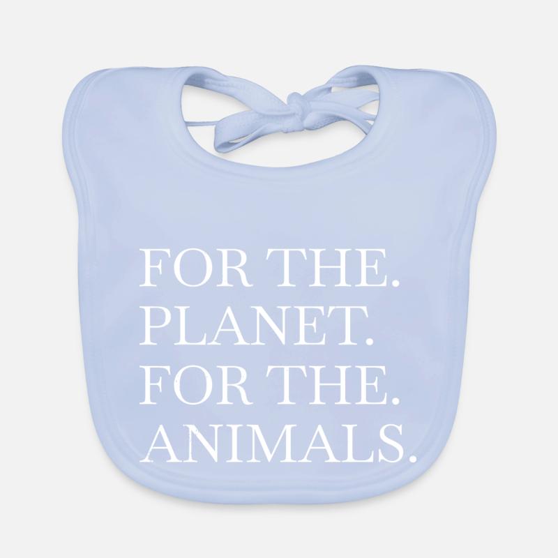 cadeau de droits des animaux déclaration d’humour végétalien Bavoir bio Bébé