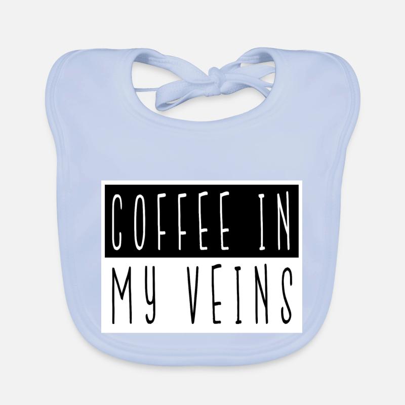Déclaration Caféine Drôle de citation Amateur de café Bavoir bio Bébé