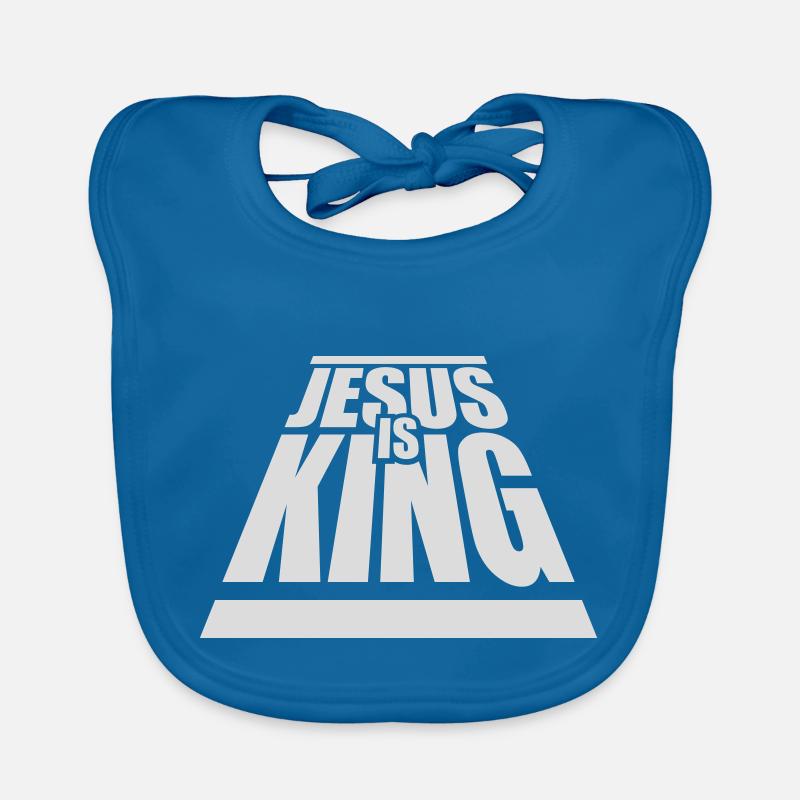 jesus is king Zitat Baby Bio-Lätzchen