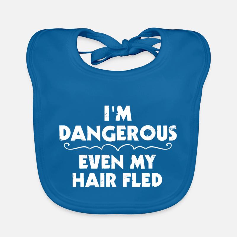 Baldhead Baldness Organic Baby Bibs