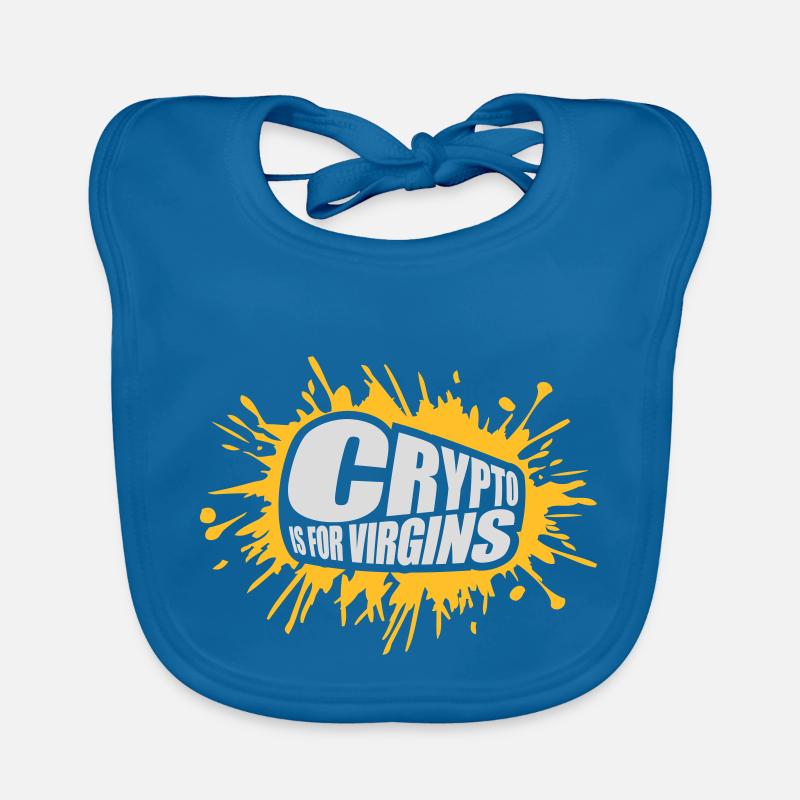 crypto is for virgins Organic Baby Bibs