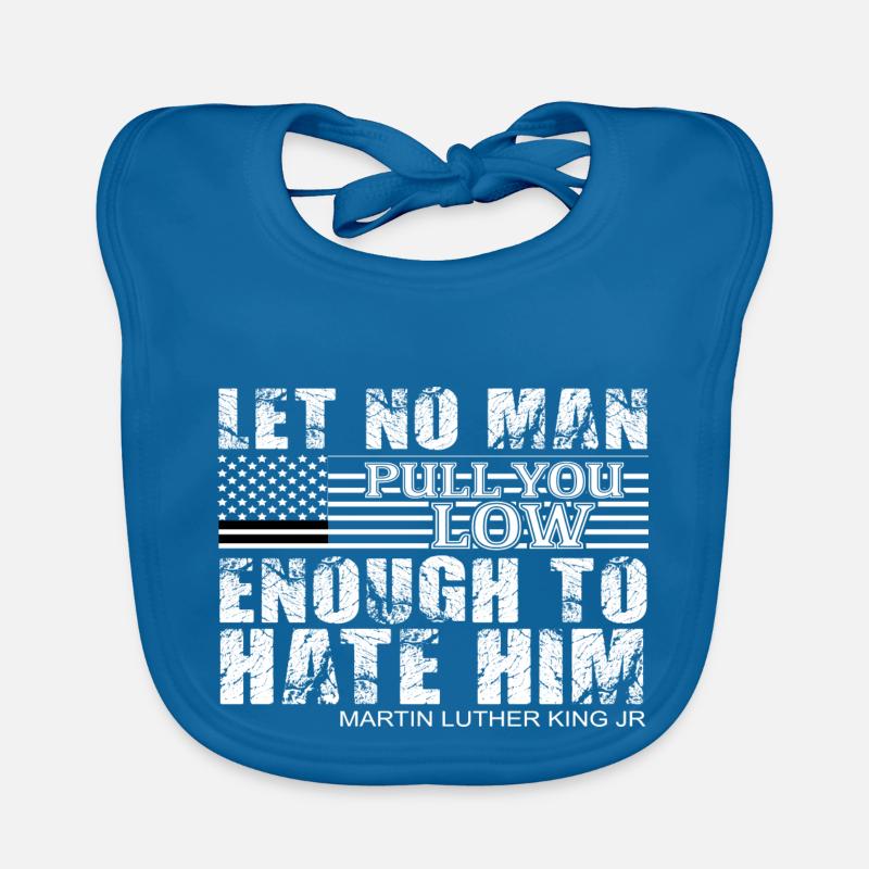 MARTIN LUTHER KING - Bavoir bio Bébé - bleu paon