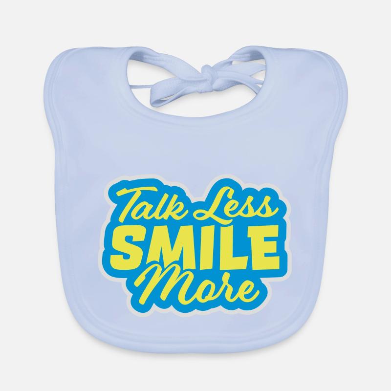 talk less smile more Baby Bio-Lätzchen