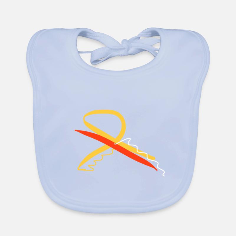 Sweeping abstractness Organic Baby Bibs