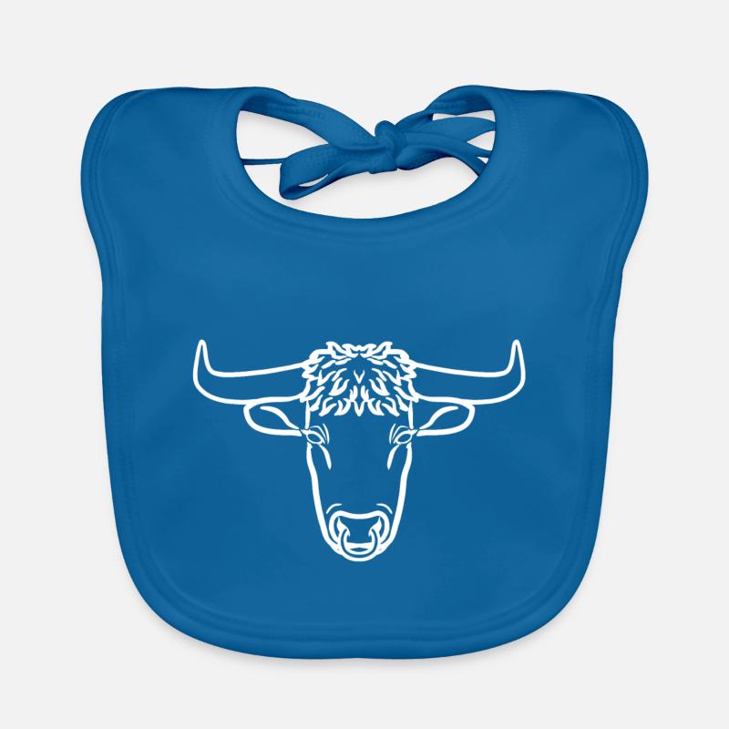 Taurus white Organic Baby Bibs