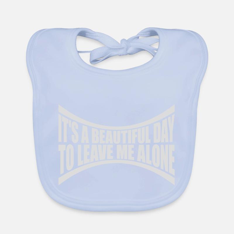 leave me alone day Organic Baby Bibs