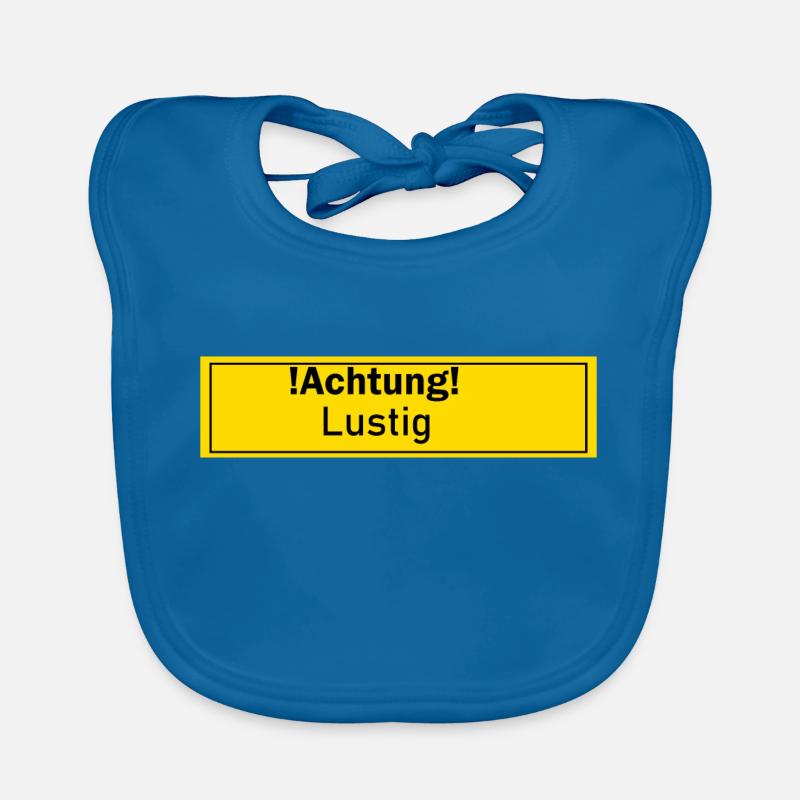 Lustig Witzig Witzblod Spaß Geschenk Geschenkidee Baby Bio-Lätzchen