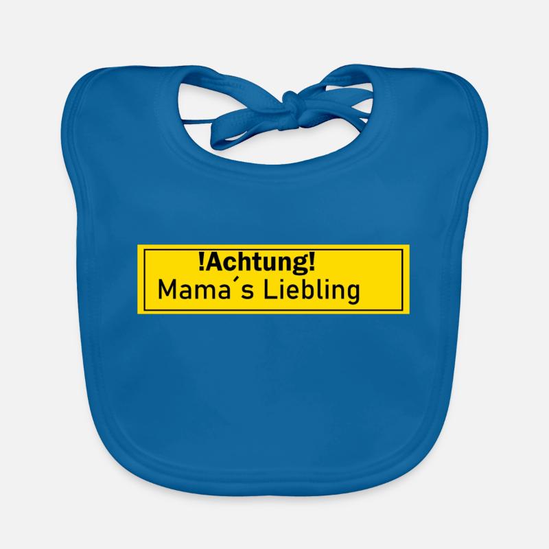 Mamas Liebling Opa Oma Kind Geschenk Geschenkidee Baby Bio-Lätzchen