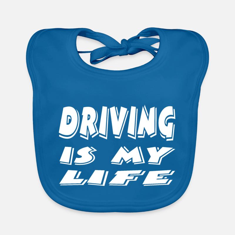 Auto - Baby Bio-Lätzchen - Pfauenblau