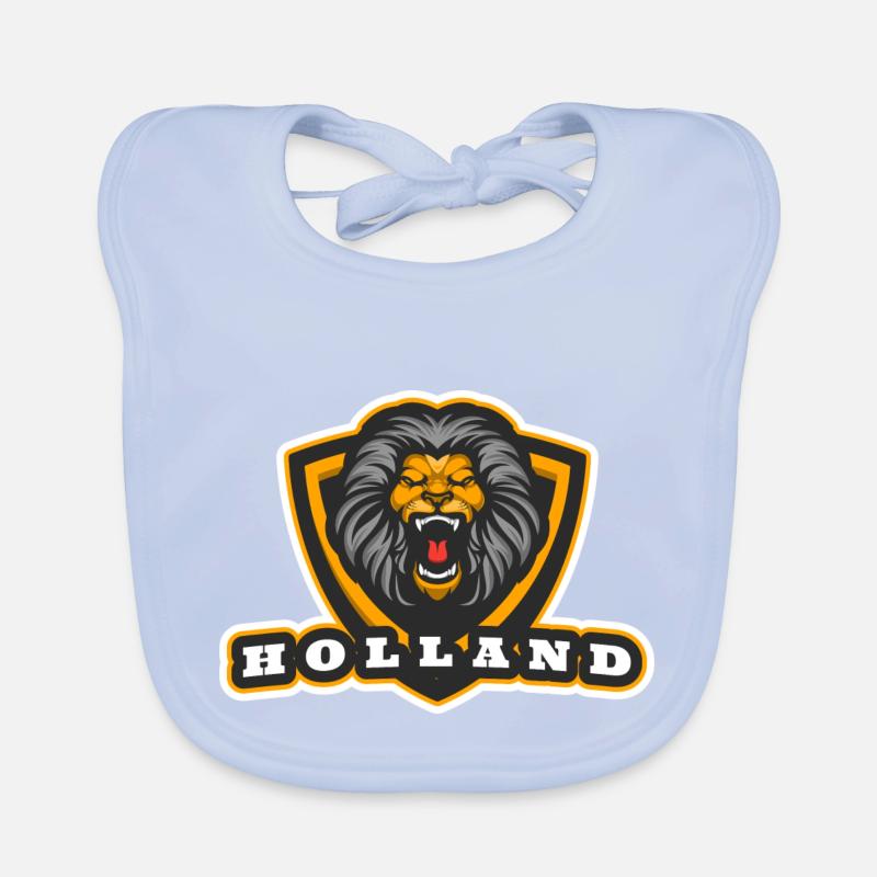 Holland, der holländische Löwe Baby Bio-Lätzchen