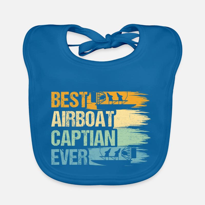 Best Airboat Captian Ever Hydroplane Propeller Swa Organic Baby Bibs