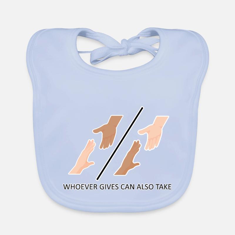 whoever gives can also take ... by 2FettDesign Organic Baby Bibs