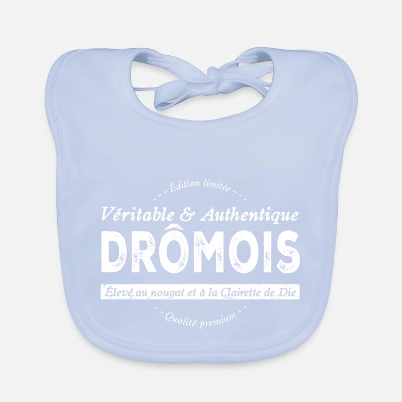 Drômois de la Drôme Bavoir bio Bébé