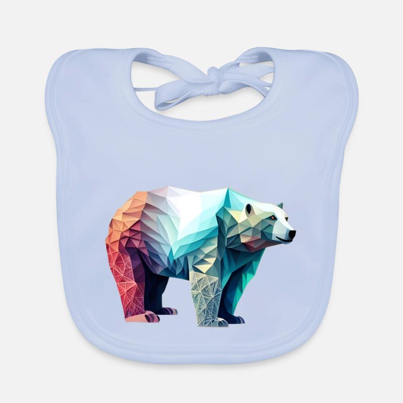 Polar bear Organic Baby Bibs