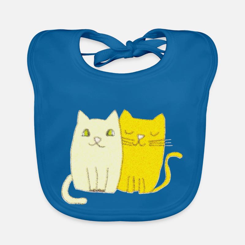 Cat Impressionism Organic Baby Bibs