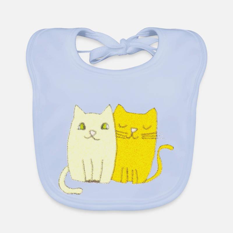 Impressionnisme de chat Bavoir bio Bébé