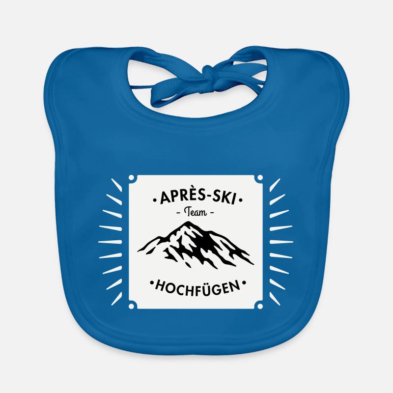 Après-Ski Hochfügen - Bavoir bio Bébé - bleu paon