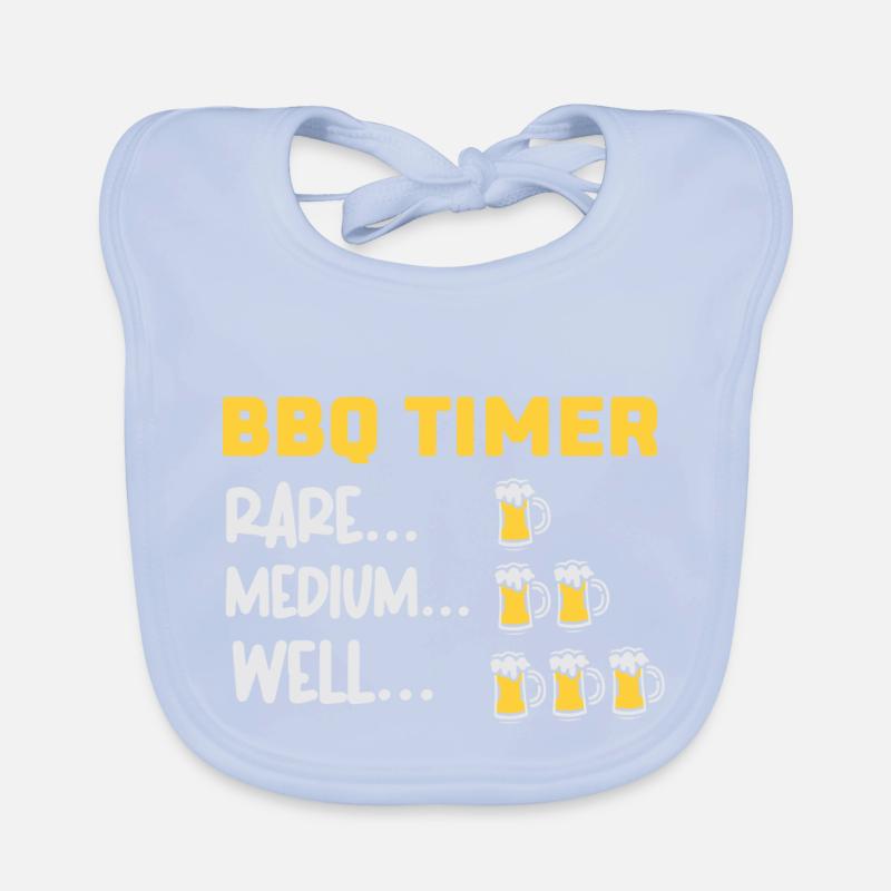 BBQ Timer Organic Baby Bibs