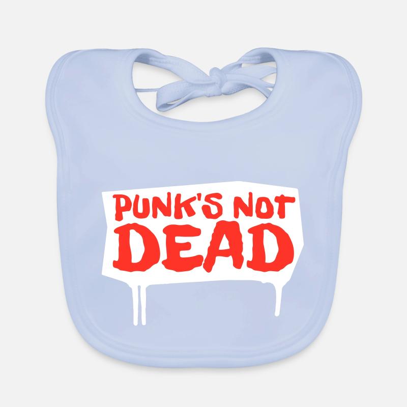 punks not dead | red-edition Organic Baby Bibs