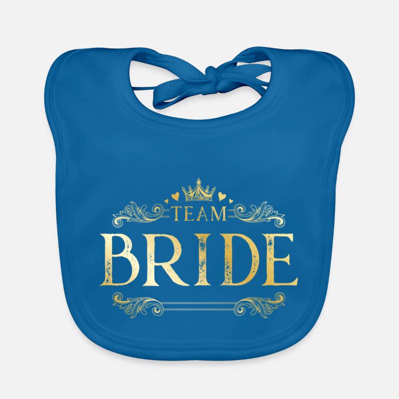 Team Bride Baby Bio-Lätzchen
