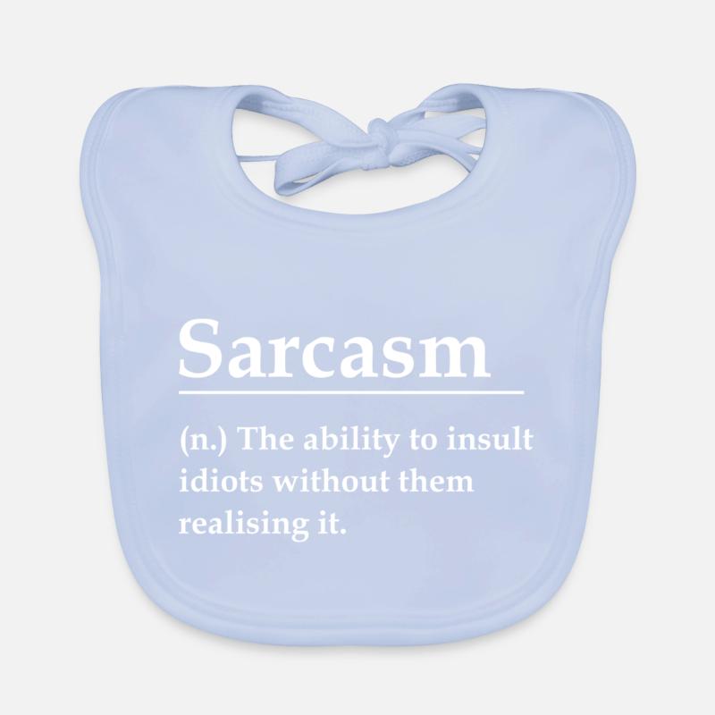 Sarcasm Organic Baby Bibs