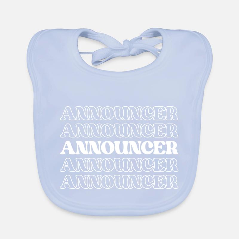 Announcer Broadcaster Presenter Commentator Organic Baby Bibs