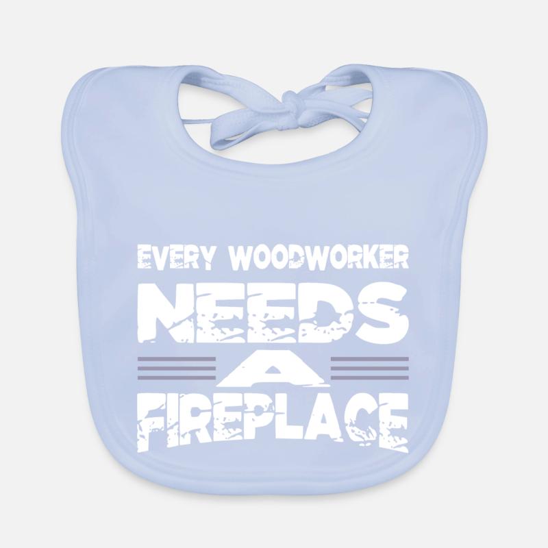 gift idea carpenter tree feller arboriculturist Organic Baby Bibs