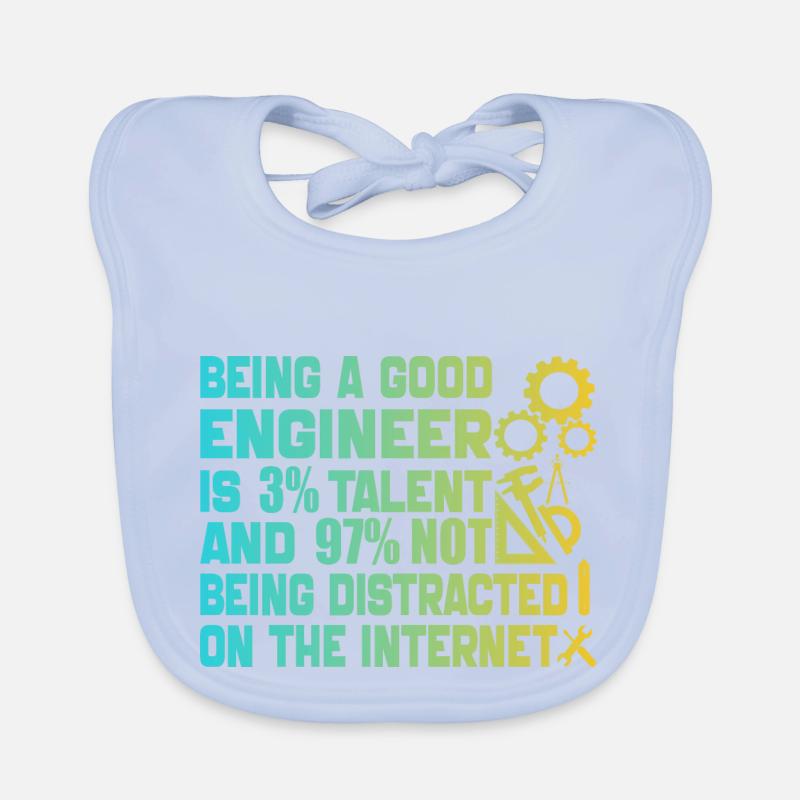 Funny Engineer Men Women Mechanical Engineering Bavoir bio Bébé