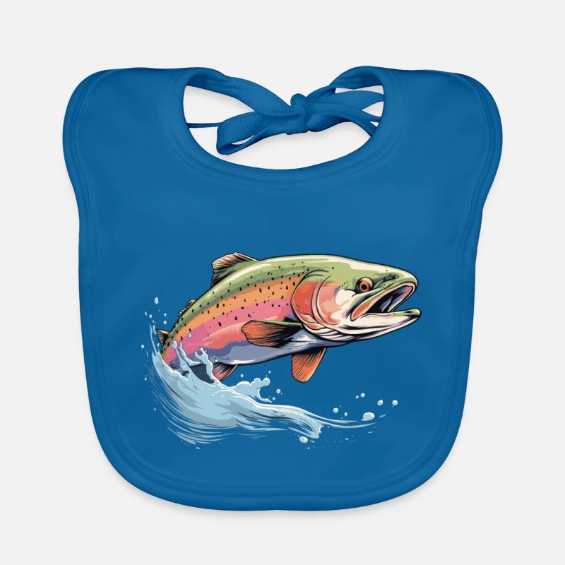 Regenbogenforelle Baby Bio-Lätzchen