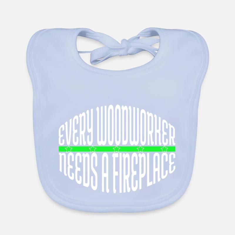 chop wood apprentice tree woodcutter cool present Baby Bio-Lätzchen
