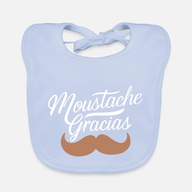 Moustache gracias Bavoir bio Bébé