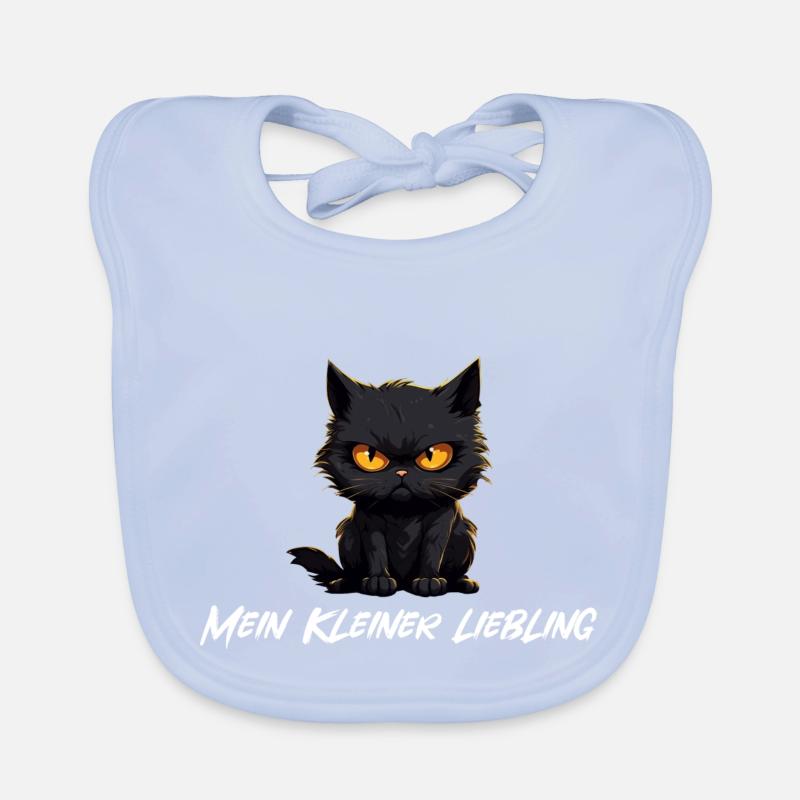 Chat Noir Mon Petit Chéri Bavoir bio Bébé