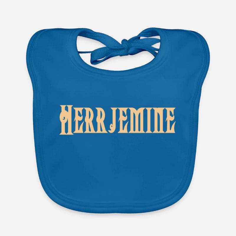 Herrjemine text Baby Bio-Lätzchen