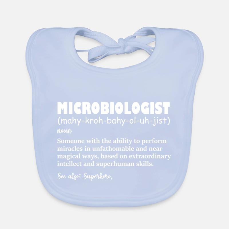 Définition drôle de microbiologiste Bavoir bio Bébé