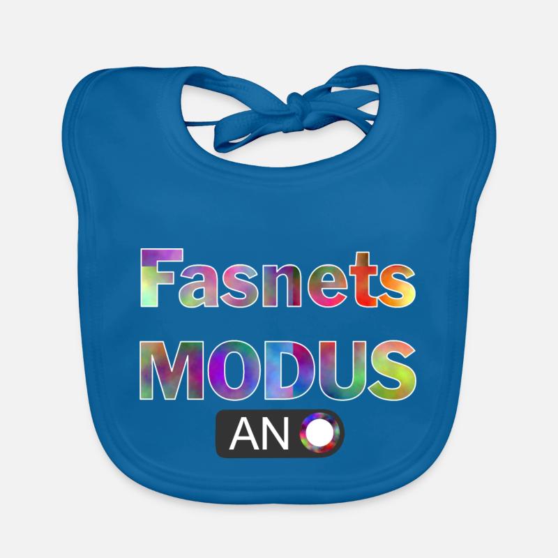 fasnetsmodus - Baby Bio-Lätzchen - Pfauenblau