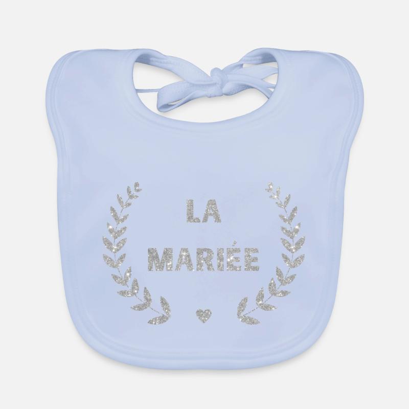 Die Silberbraut - Brautgeschenk Baby Bio-Lätzchen