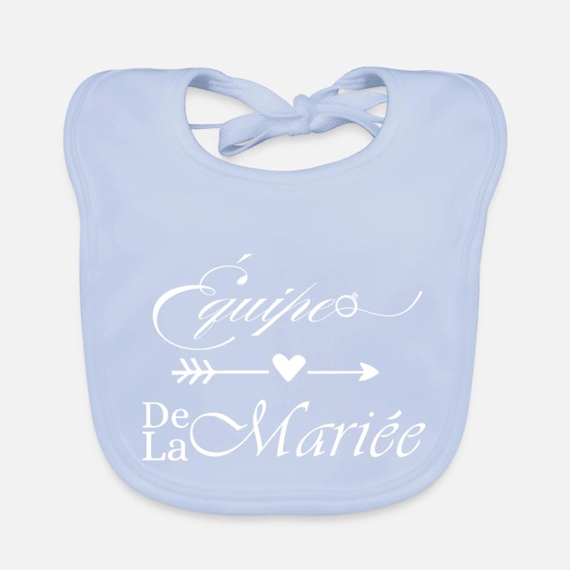 Équipe de la mariée Bavoir bio Bébé