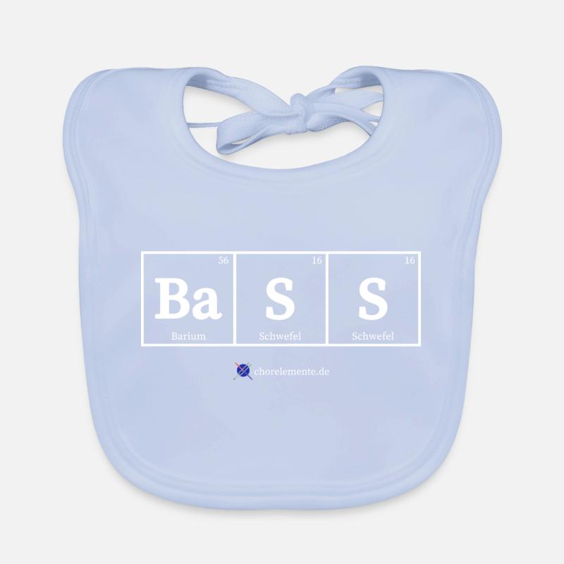 Bass (dunkle Stoffe) Baby Bio-Lätzchen