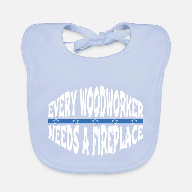 chainsaw carpenter apprentice Baby Bio-Lätzchen