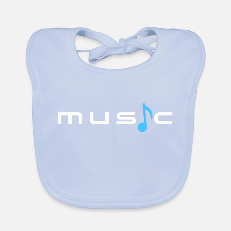 Musique Texte Dire Note Mélodie Note de Musique Audio Bavoir bio Bébé