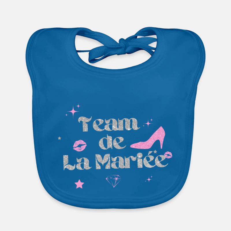 Silver Bride's Team Organic Baby Bibs