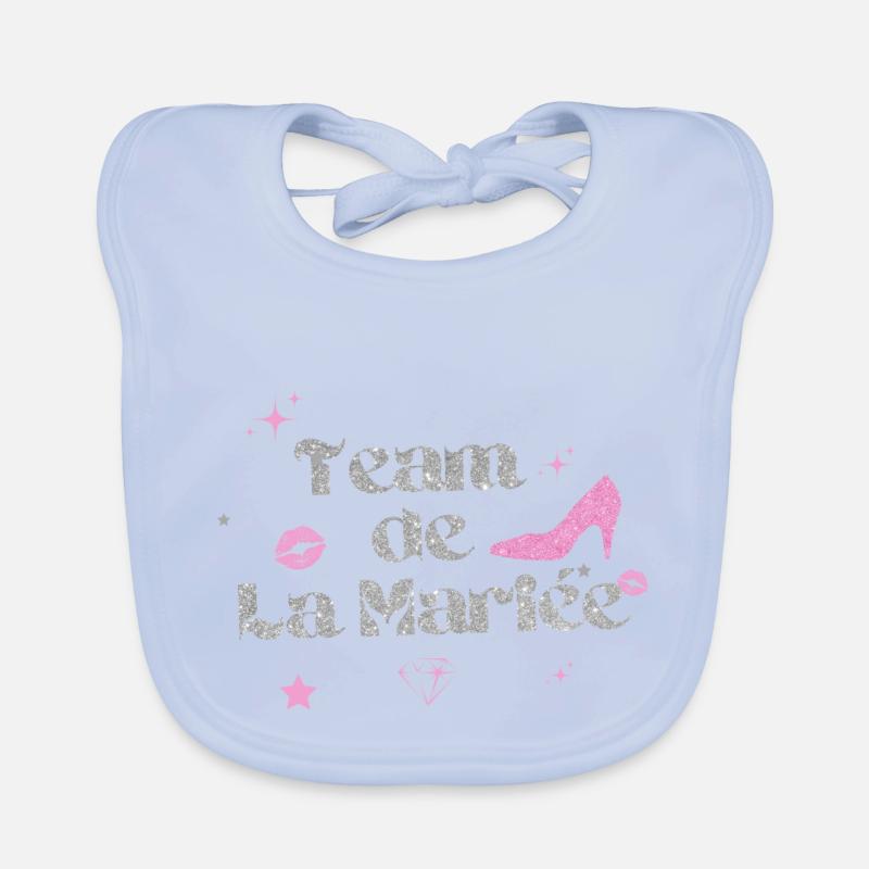 Silver Bride's Team Organic Baby Bibs