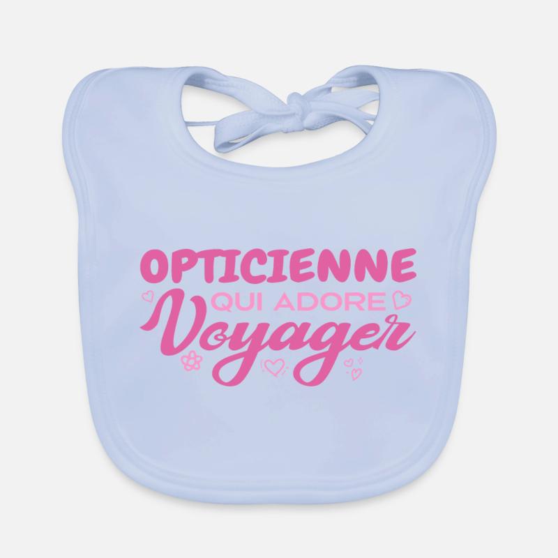 Opticienne globe-trotteuse passionnée de voyages Bavoir bio Bébé