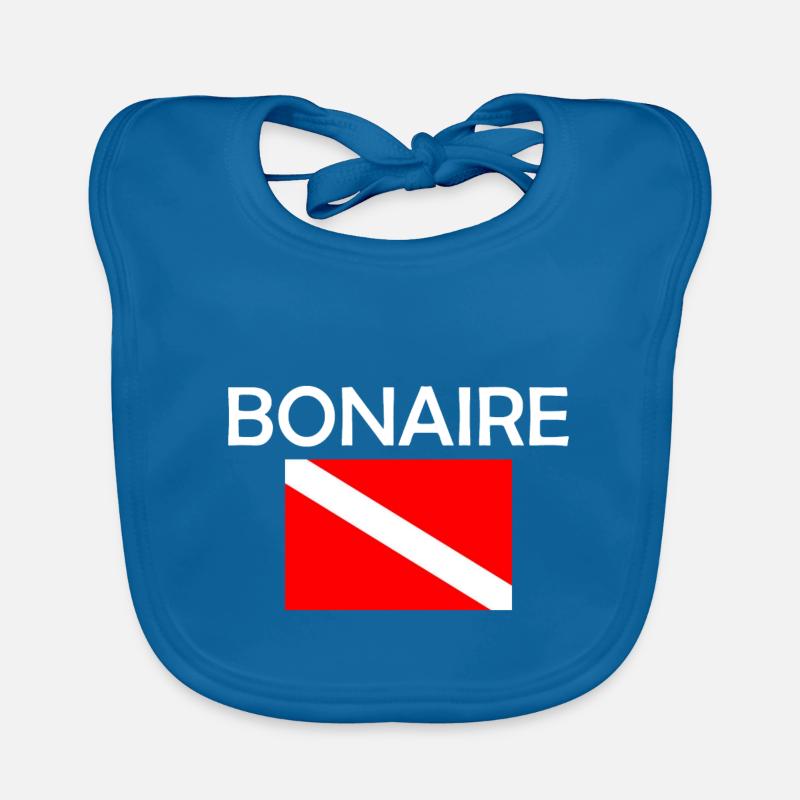 Drapeau de plongée Bonaire - Plongée sous-marine - Plongée sous-marine - Tauchen Bavoir bio Bébé