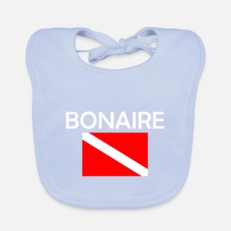 Drapeau de plongée Bonaire - Plongée sous-marine - Plongée sous-marine - Tauchen Bavoir bio Bébé